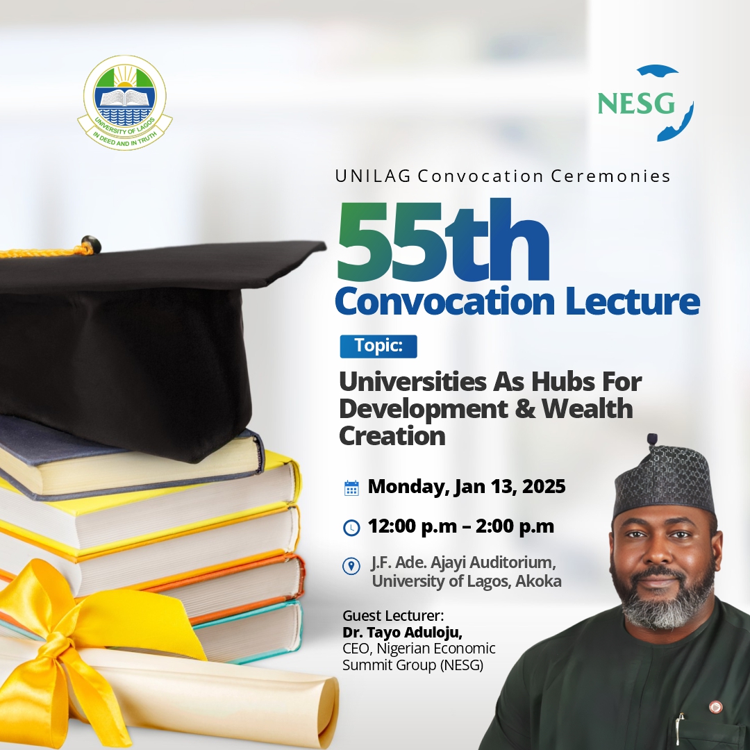 55th UNILAG Convocation Lecture by Dr Tayo Aduloju